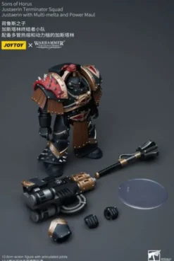 Warhammer The Horus Heresy Figura 1/18 Sons of Horus Justaerin Terminator Squad Justaerin with Multi-melta and Power MauL 12 cm