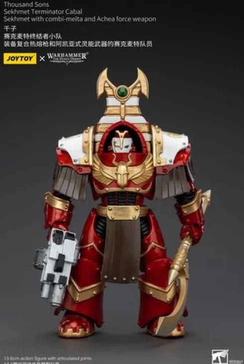 Warhammer The Horus Heresy Figura 1/18 Thousand Sons Sekhmet Terminator Cabal Sekhmet with Combi-Melta and Achea Force Weapon 14 cm