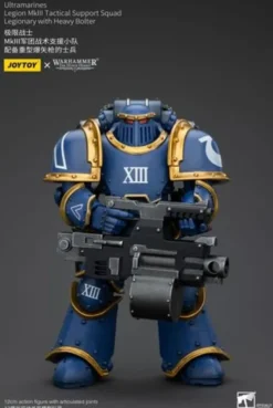 Warhammer The Horus Heresy Figura 1/18 Ultramarines Legion MKIII Tactical Support Squad Legionary with Heavy Bolter 20 cm