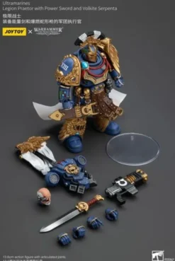 Warhammer The Horus Heresy Figura 1/18 Ultramarines Legion Praetor with Power Sword and Volkite Serpenta 20 cm
