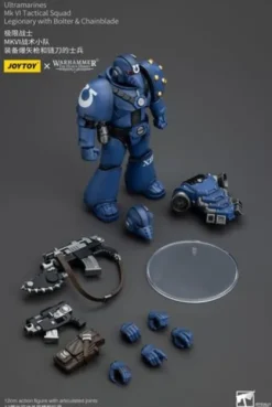 Warhammer The Horus Heresy Figura 1/18 Ultramarines MK VI Tactical Squad Legionary with Bolter& Chainblade 20 cm