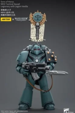 Warhammer The Horus Heresy Figura 1/18 Sons of Horus MKVI Tactical Squad Legionary with Legion Vexilla