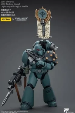 Warhammer The Horus Heresy Figura 1/18 Sons of Horus MKVI Tactical Squad Legionary with Legion Vexilla