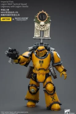 Warhammer The Horus Heresy Figura 1/18 Imperial Fists Legion MkIII Tactical Squad Legionary with Legion Vexilla