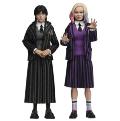 Wednesday Paquete de 2 Figuras Wednesday Addams (Nevermore Uniform) and Enid 20 cm