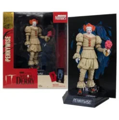 Welcome to Derry Estatua PVC Movie Maniacs Pennywise (Flashback) (Gold Label) 16 cm